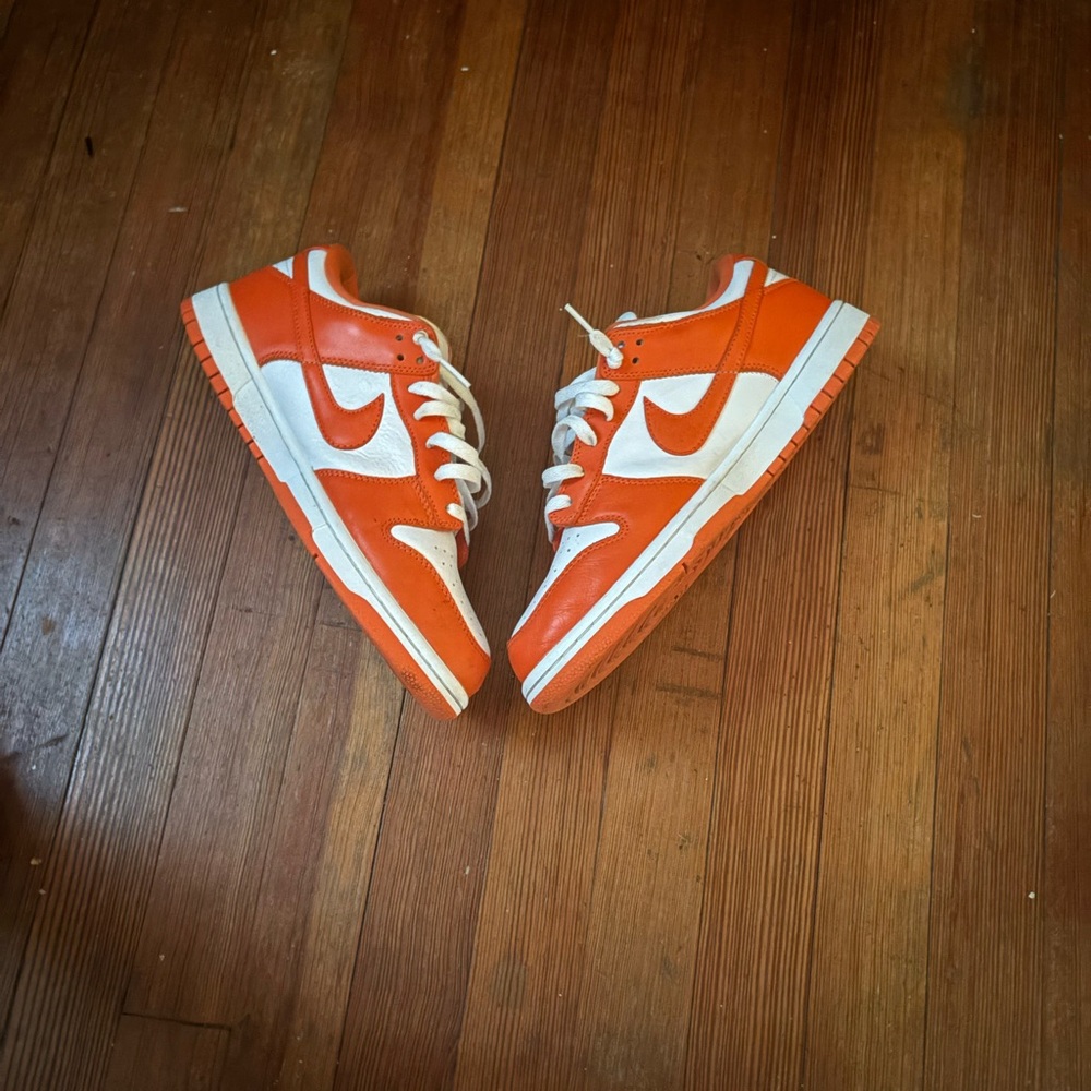 Nike Orange and White Sneakers